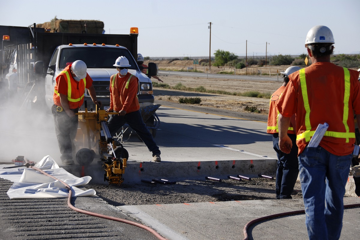 Freeway construction